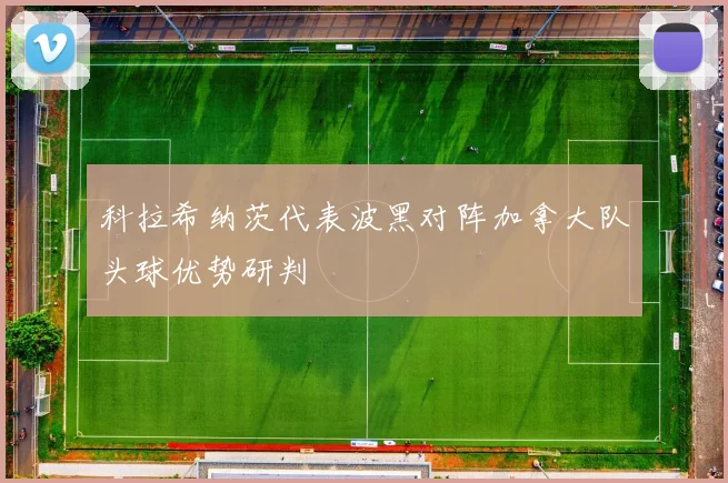 科拉希纳茨代表波黑对阵加拿大队头球优势研判